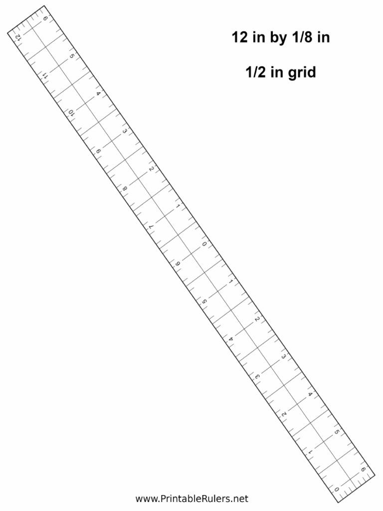 12in Ruler Half Inch Grid | PDF