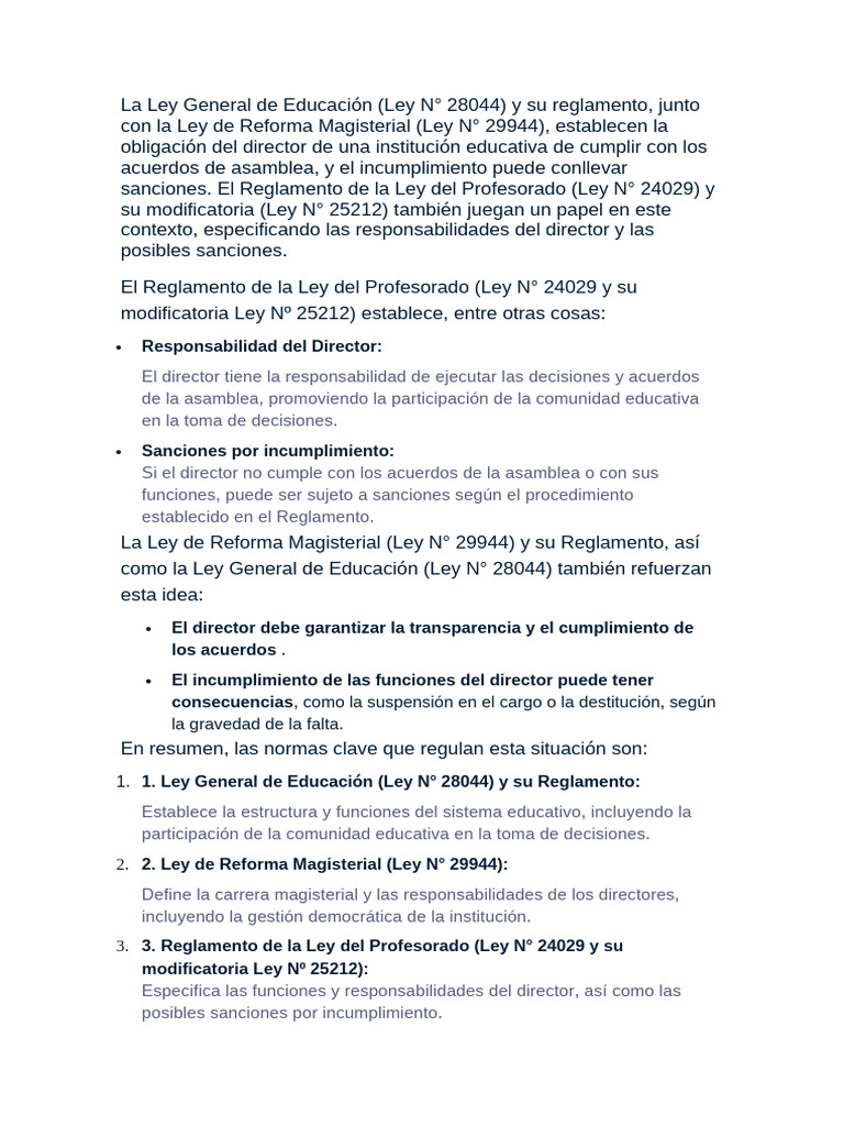 La Ley General de Educación | PDF