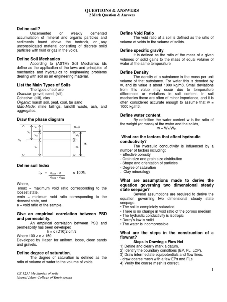 Soil Mechanics Fundamentals and Concepts | PDF | Soil Mechanics | Porosity