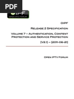 OIPF T1 R2 Specification Volume 7 Authentication Content Protection and Service Protection 2-1-2011!09!21