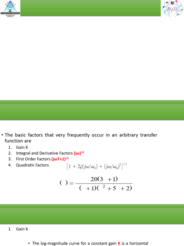 Lecture 2 Frequency Response Analysis Pdf Decibel