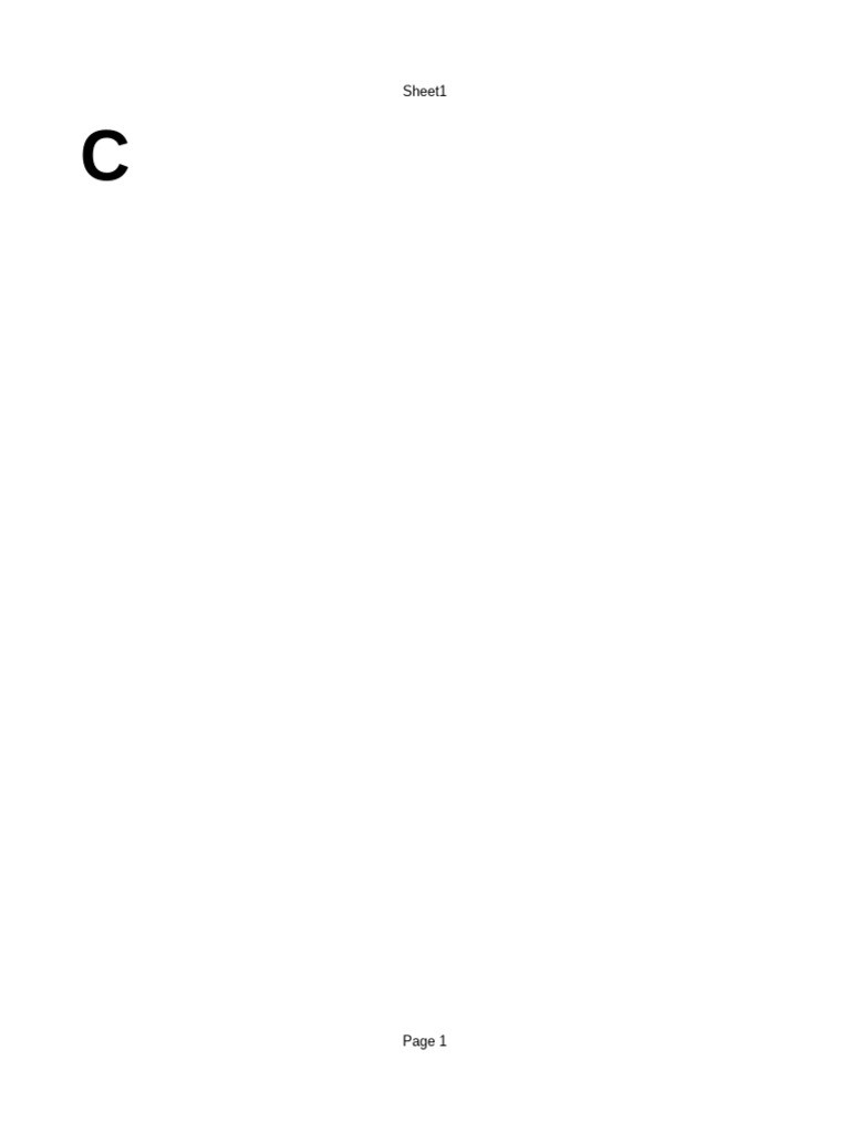 Sheet 1 | PDF