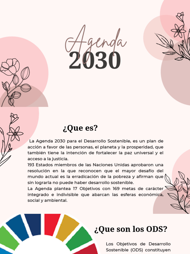 Agenda 2030: Objetivos de Desarrollo Sostenible | PDF | Sustentabilidad ...