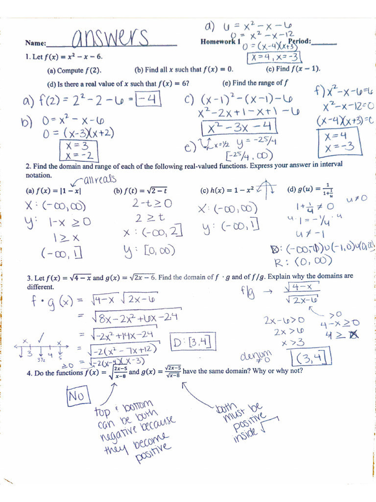 HW 1 Answers | PDF