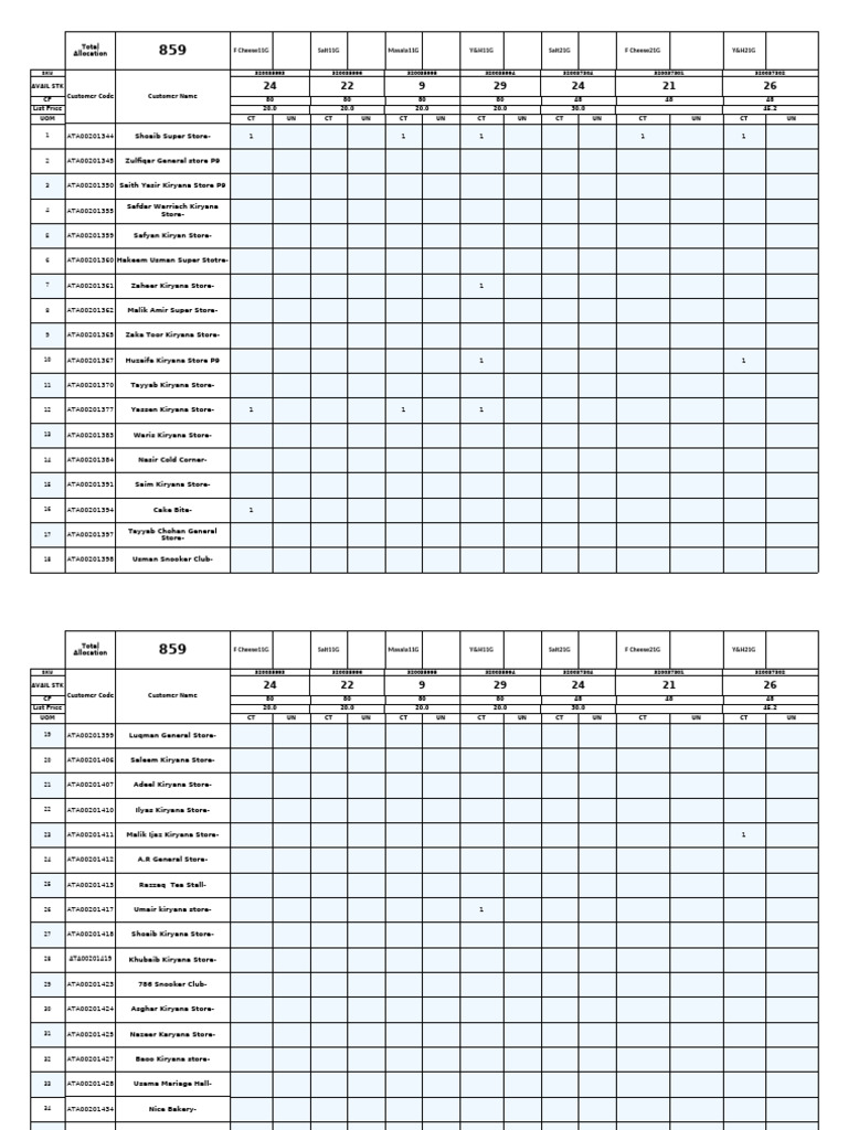 ATA PSR009 Punching Format 19 May | PDF