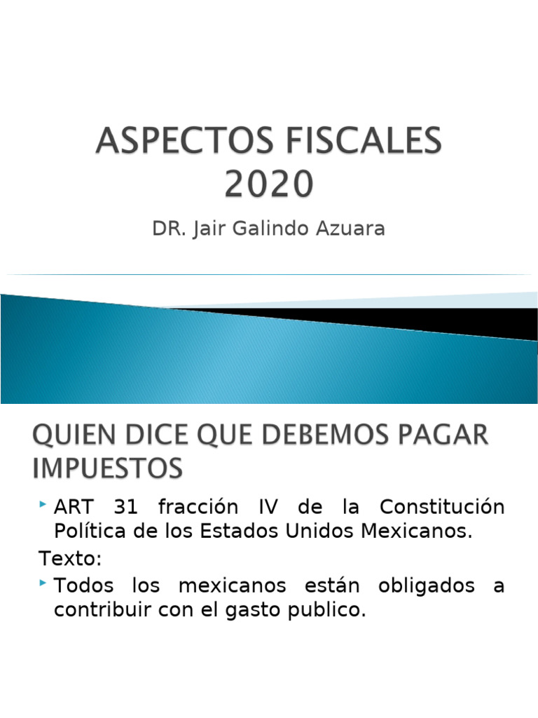 Obligaciones Fiscales en México | PDF | Impuesto sobre la renta | México