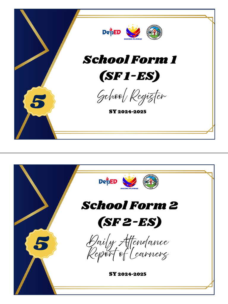 Overview of DepEd School Forms 1-10 | PDF