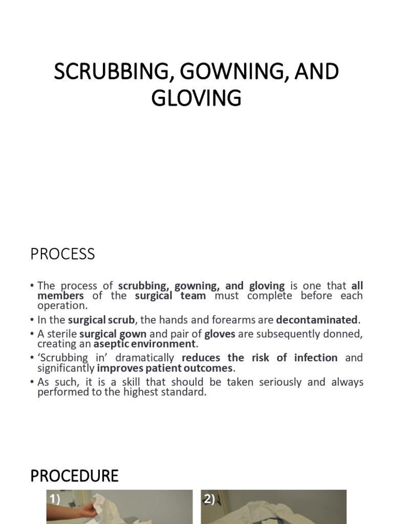 Surgical Scrubbing and Gowning Guide | PDF | Hand