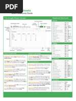 Google Sheets Cheat Sheet Guide | PDF