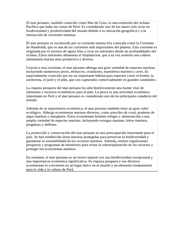 El Mar Peruano | PDF