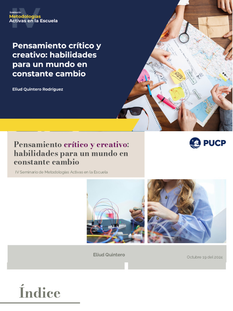 Metodologías para Pensamiento Crítico y Creativo | PDF | Pensamiento ...