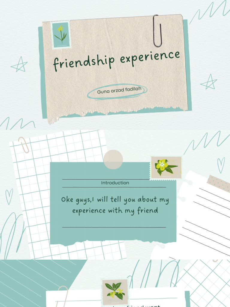 Me and Friend | PDF
