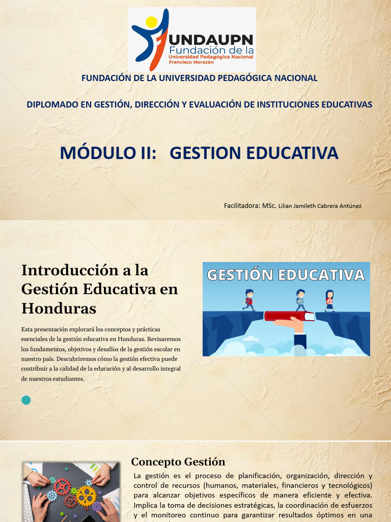 Gestión Educativa en Honduras: Claves y Modelos | PDF | Planificación ...