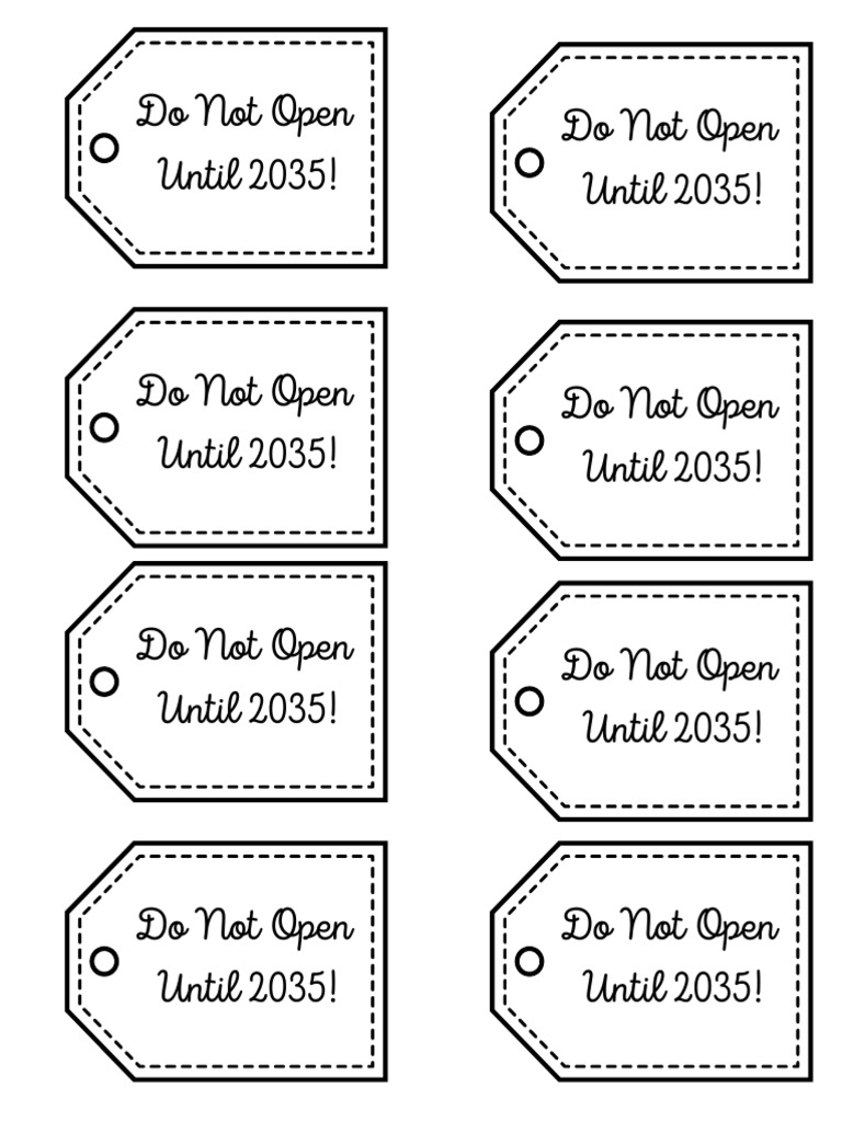 Do Not Open Until 2035! | PDF