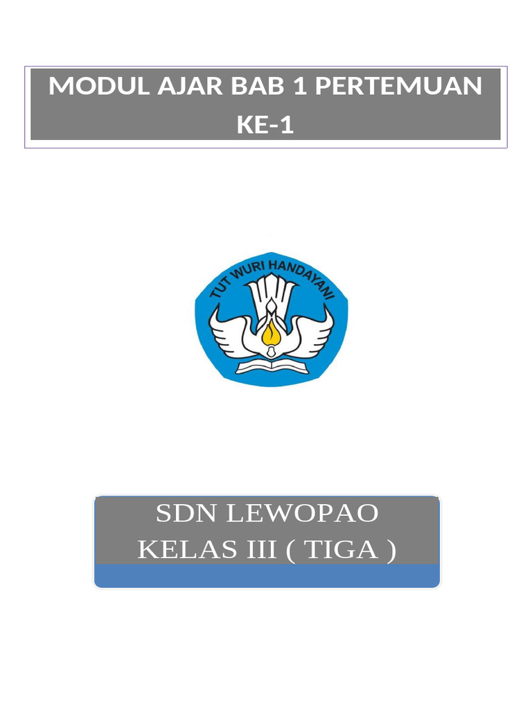 BAB 1 - Pekan Ke 1 ILMU PENGETAHUAN ALAM DAN SOSIAL | PDF