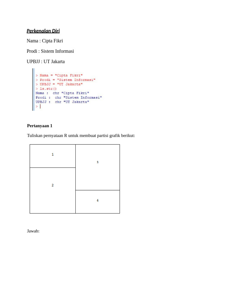 Contoh Kode R untuk Grafik dan Analisis | PDF