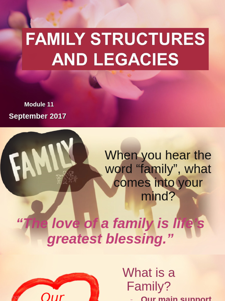 Module 11 Family Structures and Legacies | PDF | Parenting | Family