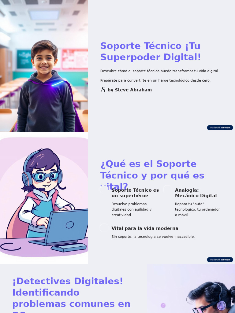 Soporte Técnico ¡Tu Superpoder Digital!: by Steve Abraham | PDF ...