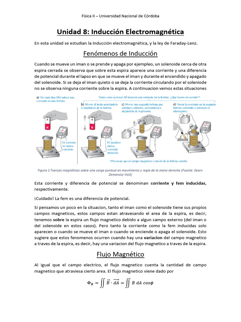 Unidad 8 - Induccion ELectromagnetica | PDF | Inductor | Inducción ...