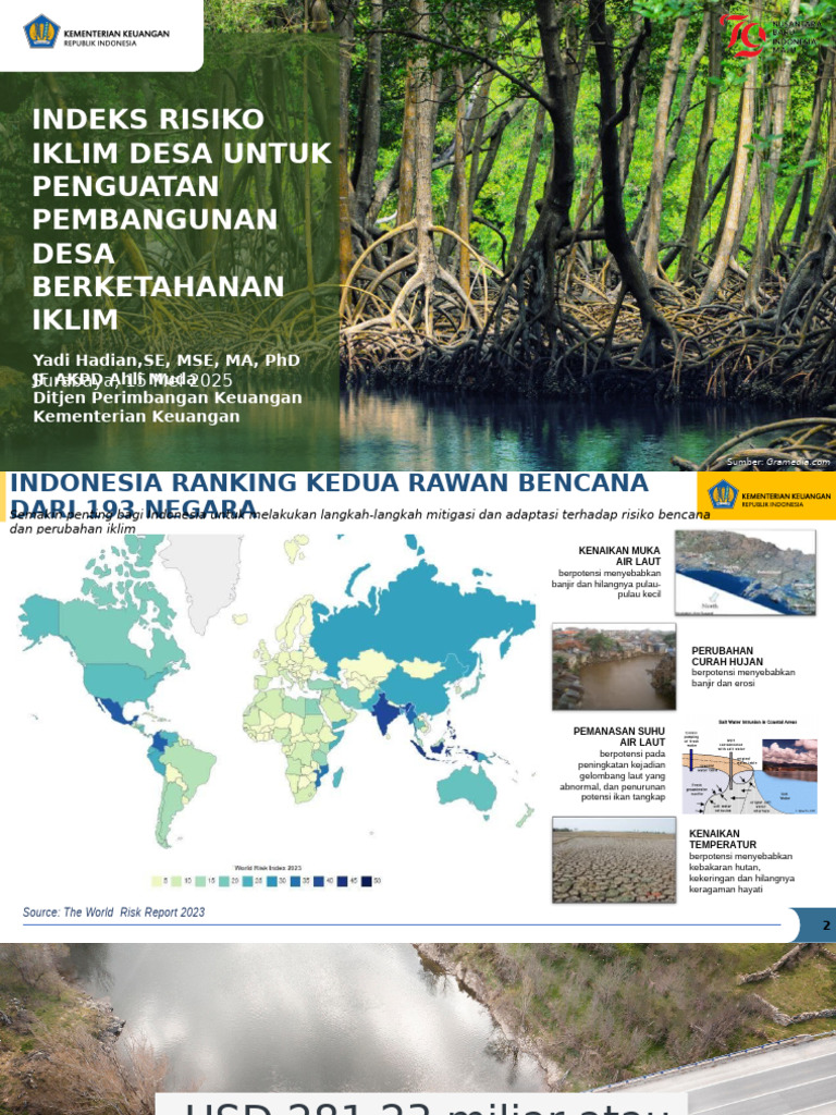 Indeks Risiko Iklim untuk Desa Berketahanan | PDF