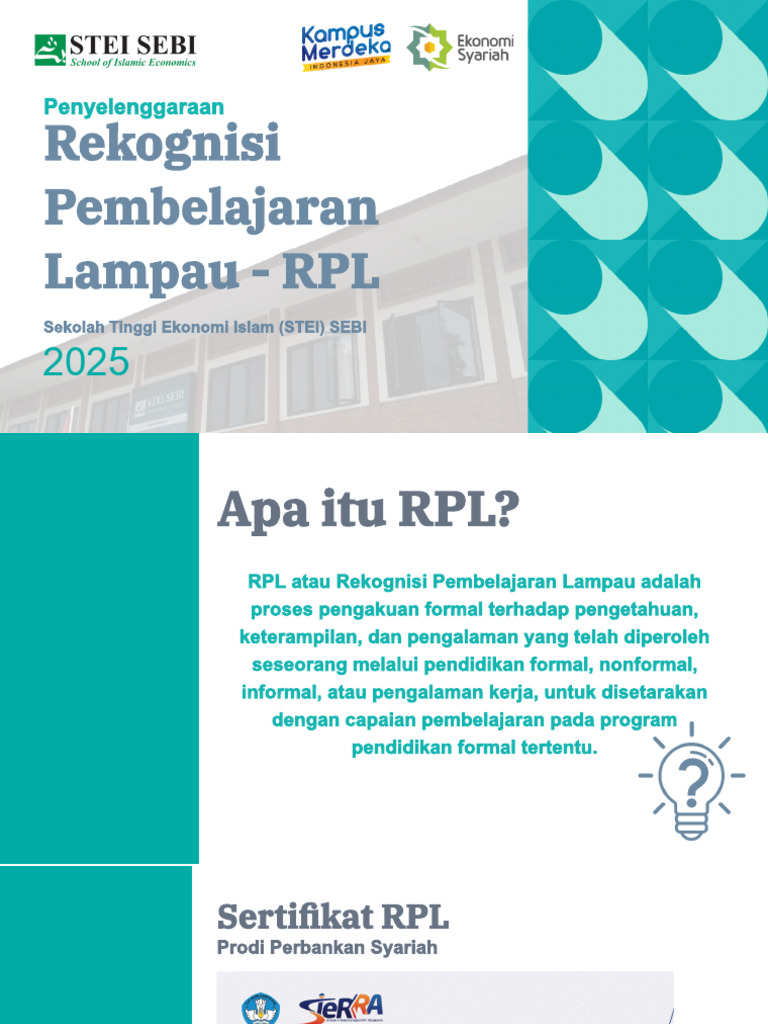 Informasi Awal RPL SEBI | PDF