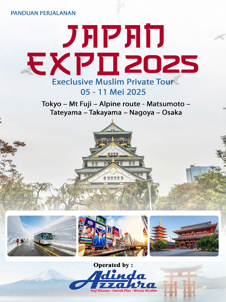 Panduan Muslim Tour Japan Expo 2025 | PDF