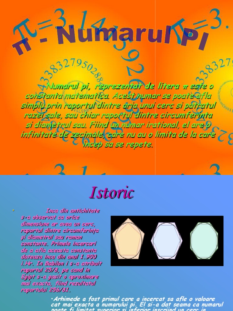 11,9a, Echipa 2, Numarul Pi | PDF