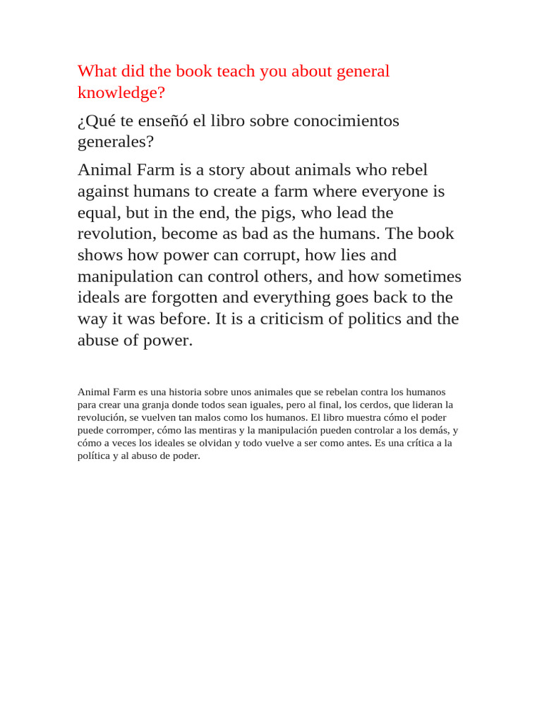 Animal Form | PDF