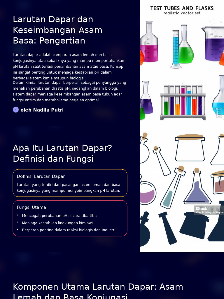 Larutan Dapar Dan Keseimbangan Asam Basa Pengertian | PDF
