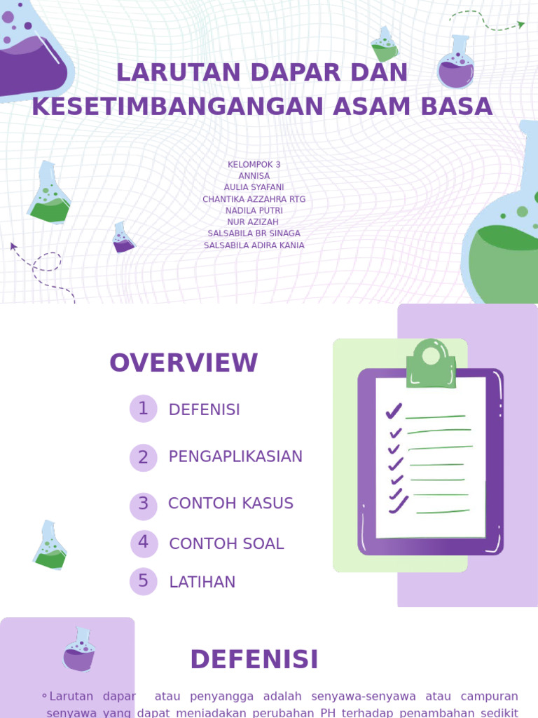 Fungsi dan Aplikasi Larutan Dapar | PDF