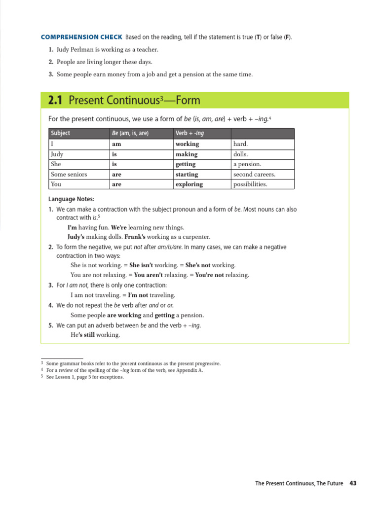 Present Continuous Grammar Exercises | PDF | Verb | Subject (Grammar)
