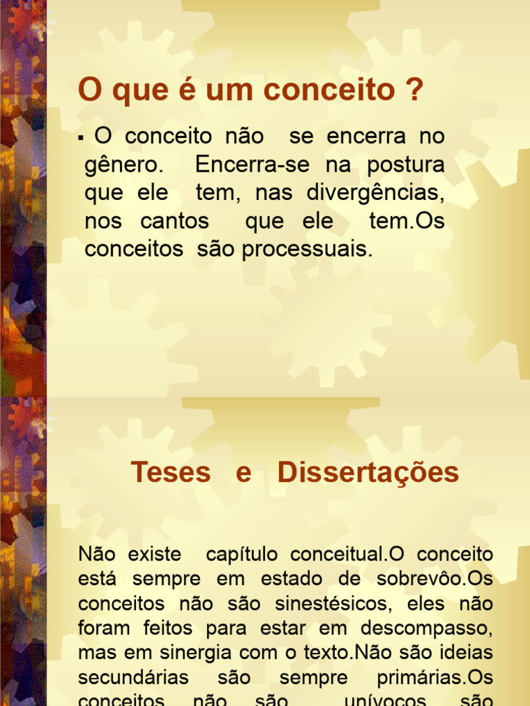 O que é um conceito? Análise e Reflexões | PDF | Discurso | Intelectual