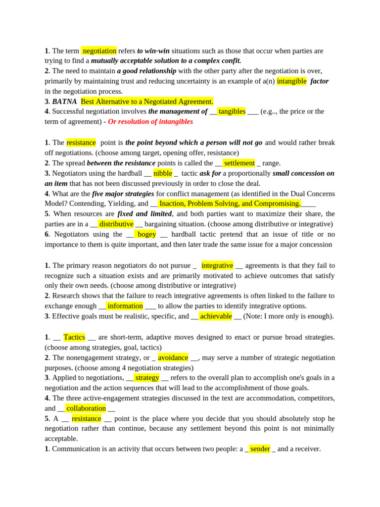 Stages of Effective Negotiation Process | PDF | Negotiation | Social ...