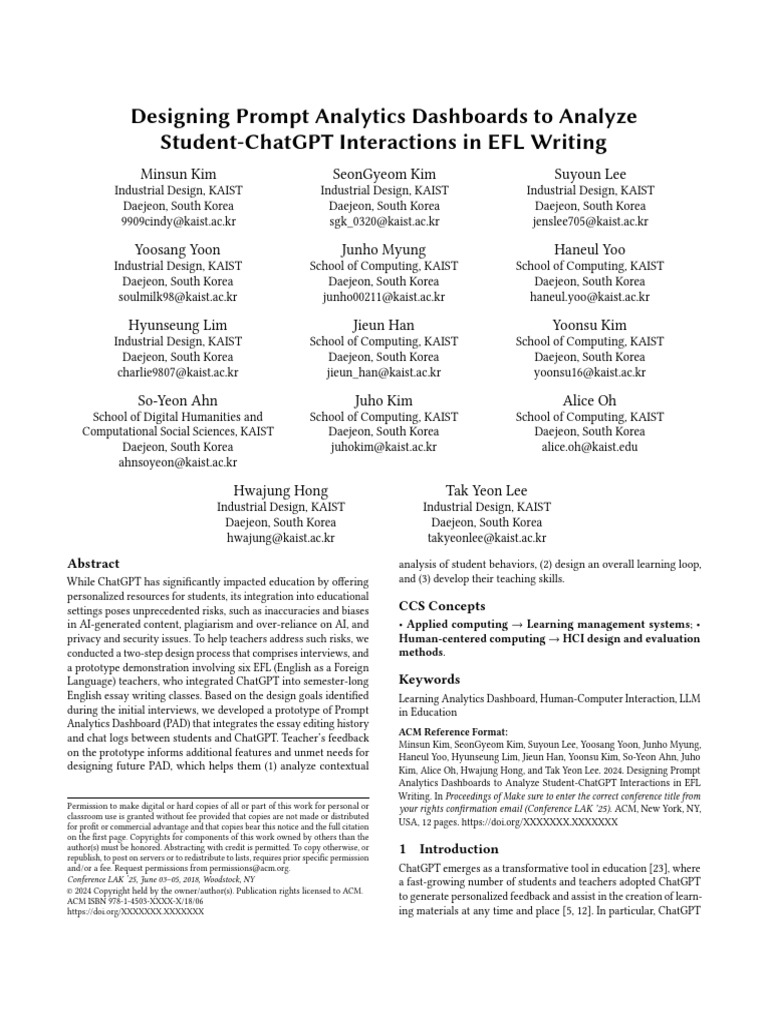 Prompt Analytics for EFL Writing Insights | PDF | Analytics | Learning