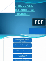 Methods and Procedures of Training