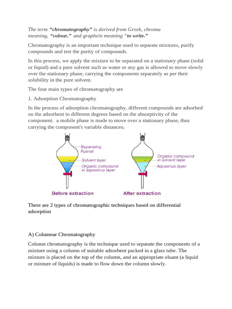 Understanding Chromatography Techniques | PDF | Chromatography | Thin ...