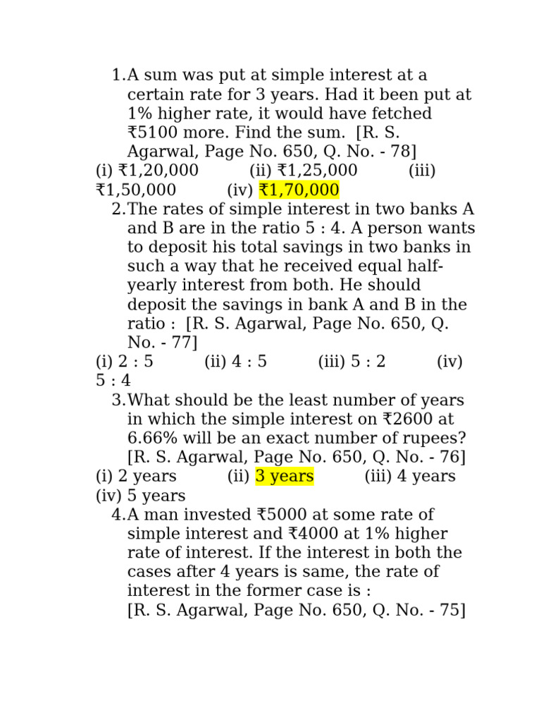 Unknown 03 | PDF | Interest | Rupee
