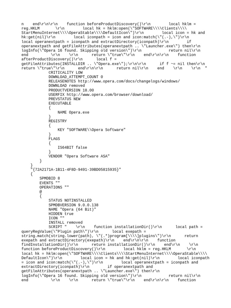 Opera and Java Runtime Environment Details | PDF | Windows Registry | I ...