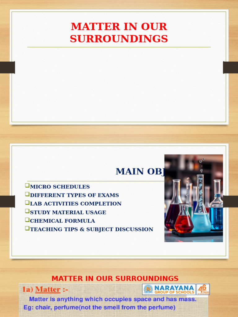 Matter in Our Surroundings | PDF | Gases | Water