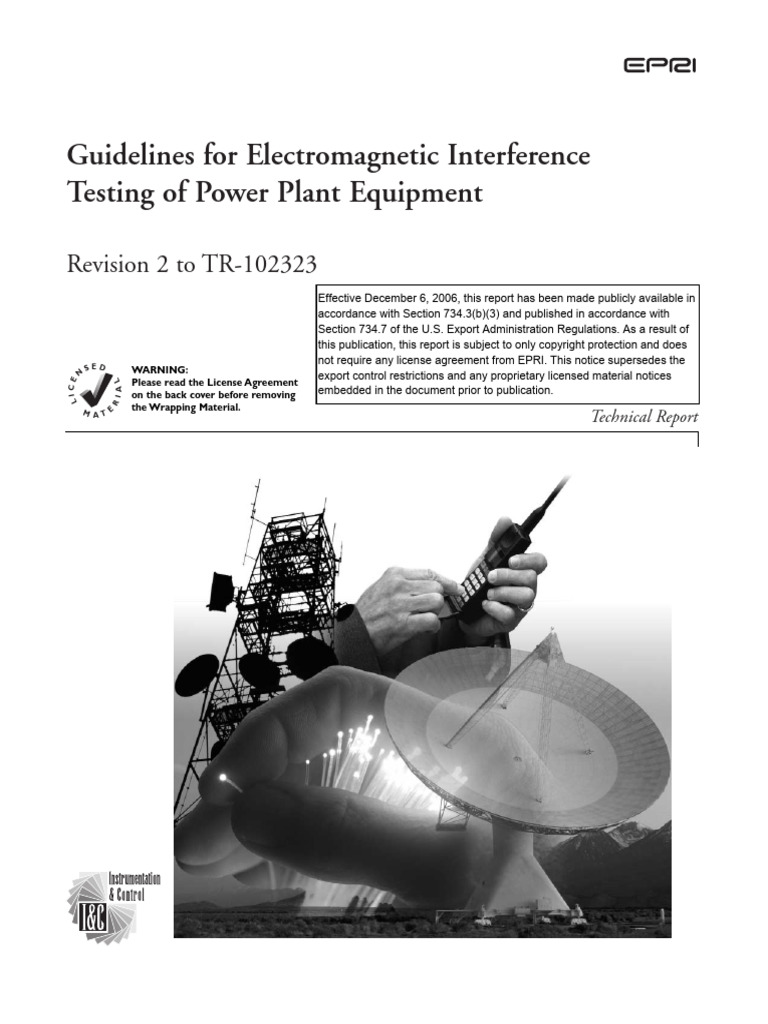 EMI Testing Guidelines for Power Plants | PDF | Electromagnetic ...