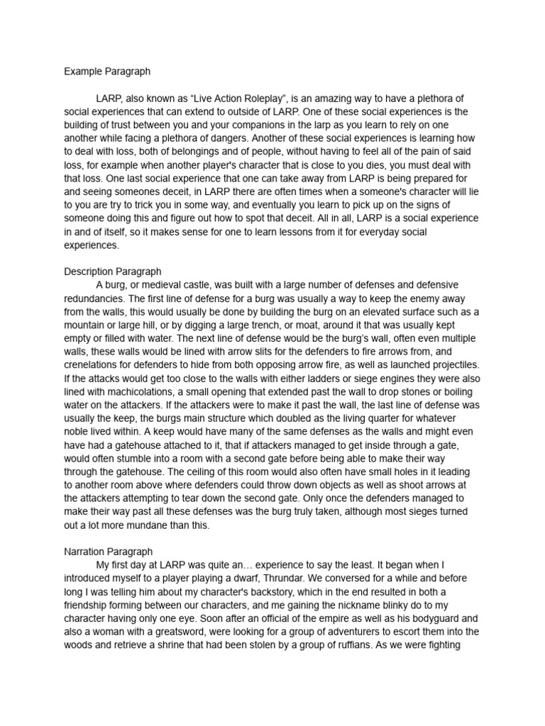 Writing Different Kinds of Paragraphs | PDF