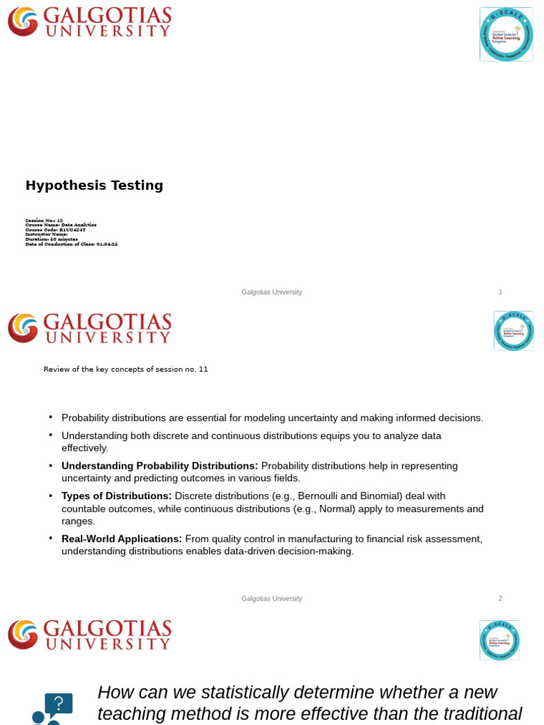 Discrete Data Hypothesis Testing Methods | PDF | P Value | Student's T Test