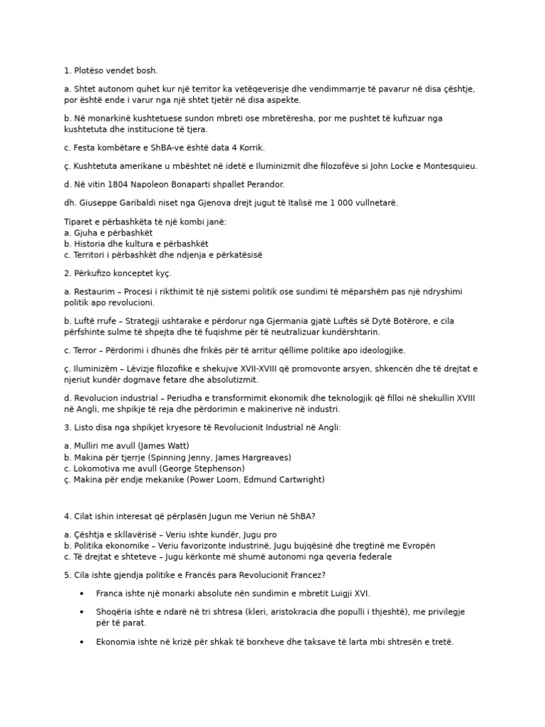 Test Histori | PDF