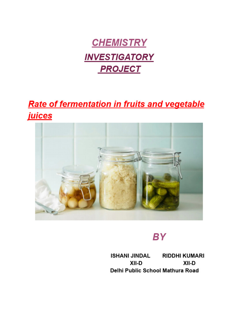 Fermentation Rates in Fruit Juices | PDF | Fermentation | Yeast