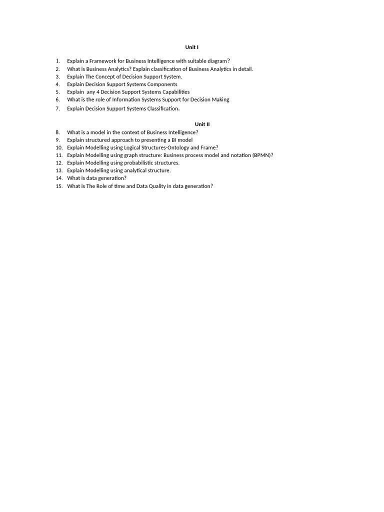 Business Intelligence and Decision Support Systems | PDF