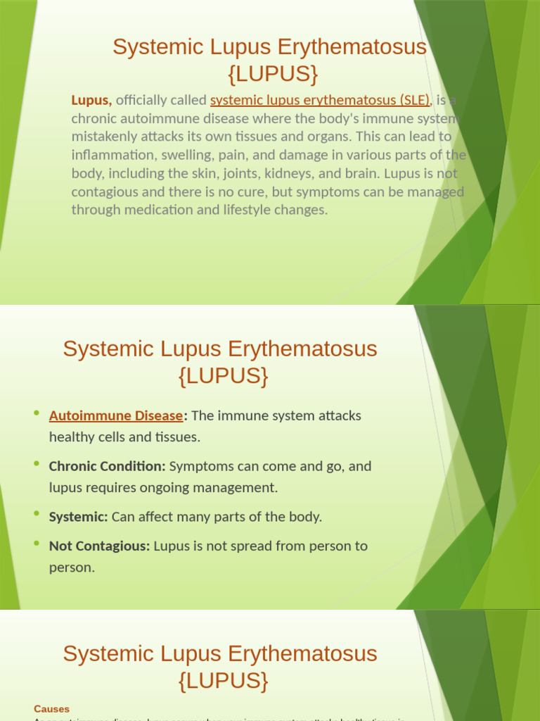 Systemic Lupus Erythematosus Diagnosis and Treatment Part 1-1 | PDF ...