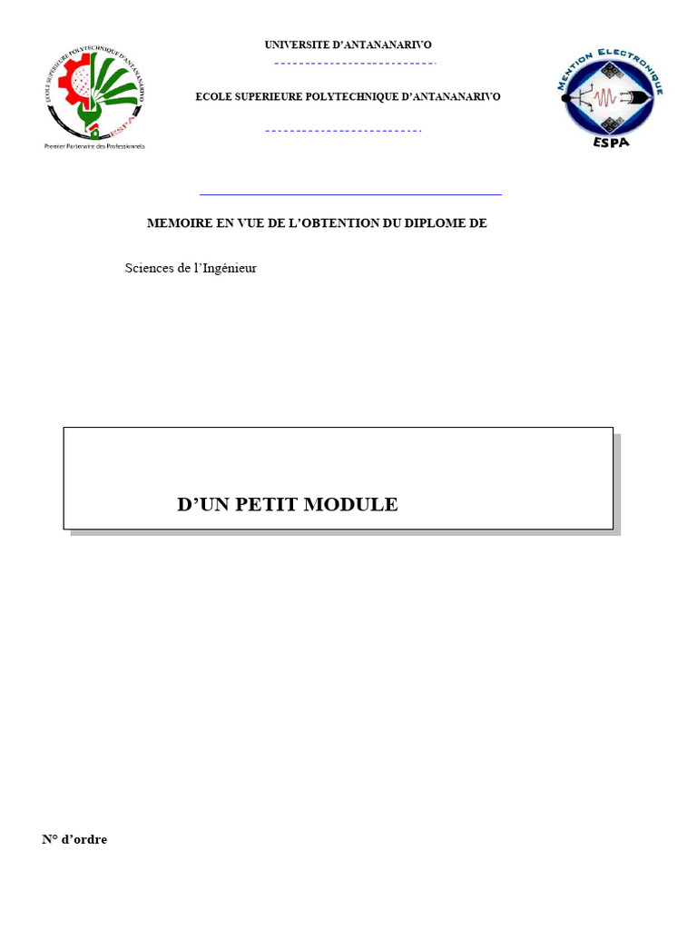 CPL : Principes et Réalisation d'un Module | PDF | Modulation | Filtre ...