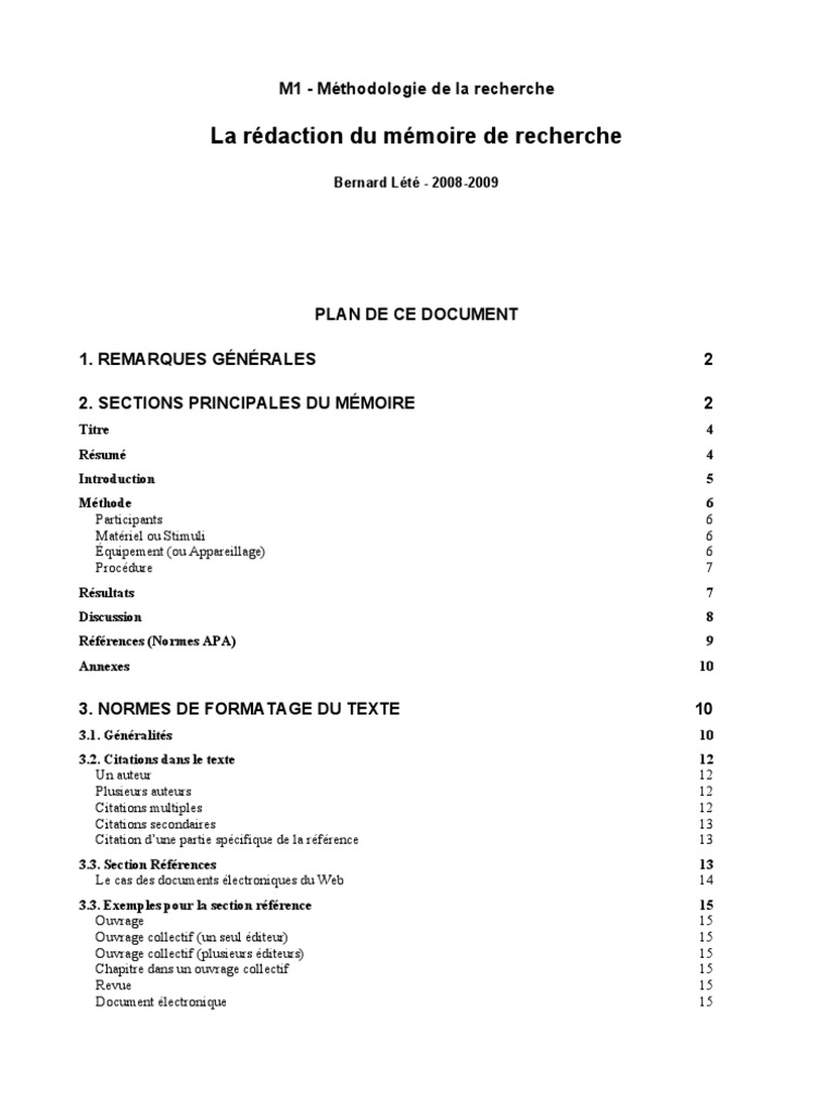 La Redaction Du Memoire De Recherche 3 Experience Analyse De La Variance