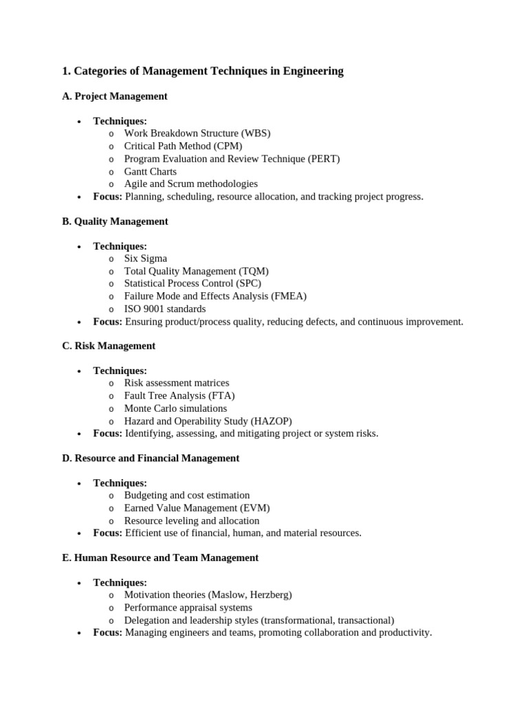 Management Techniques and Principles | PDF | Agile Software Development ...