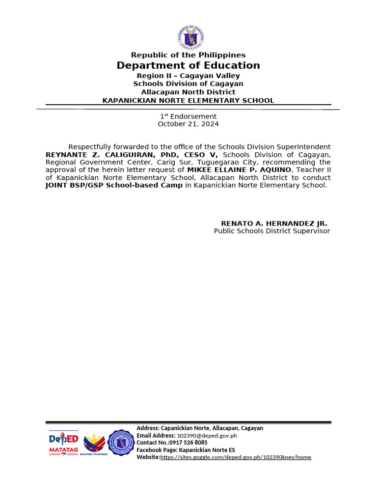 2024 Joint BSP GSP Backyard Camping Proposal | PDF | Scouting | Youth ...